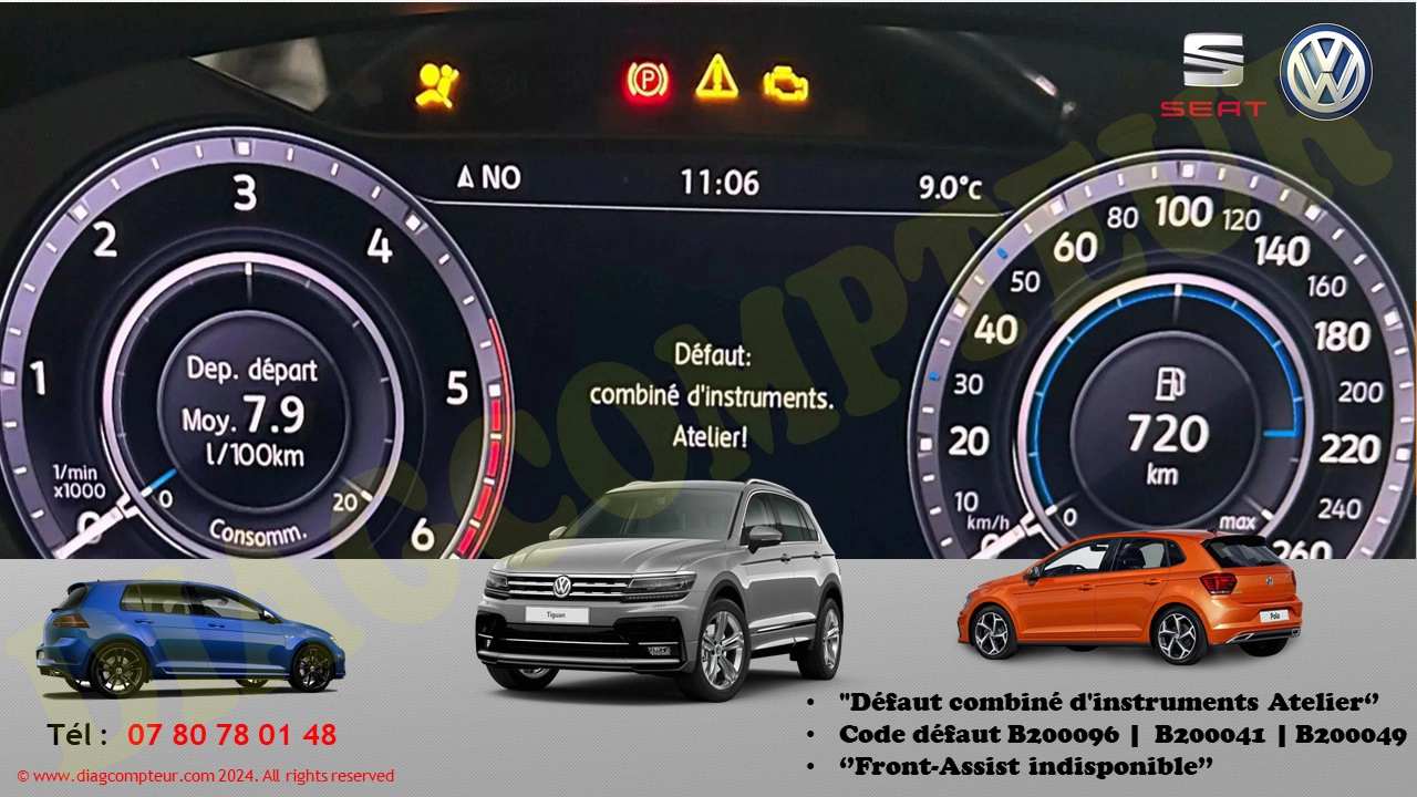  Défauts compteur Virtual Cockpit 