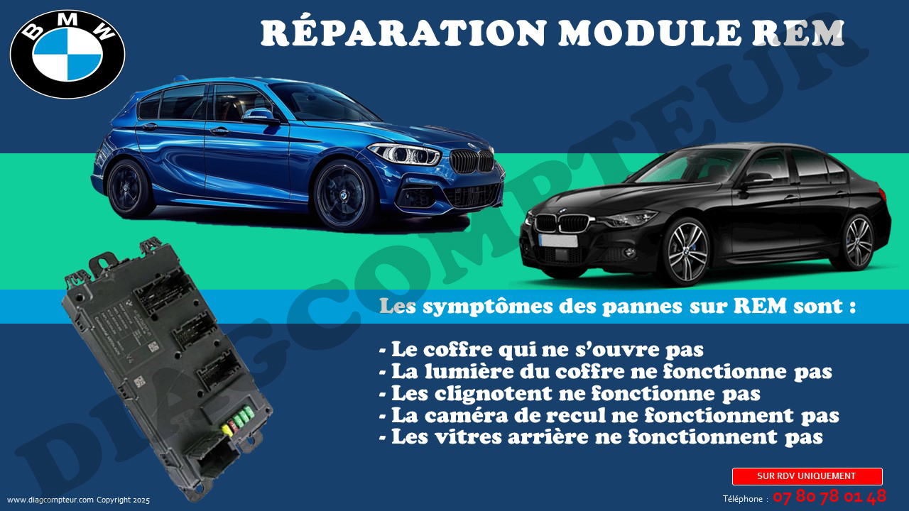  Réparation boitier REM BMW 